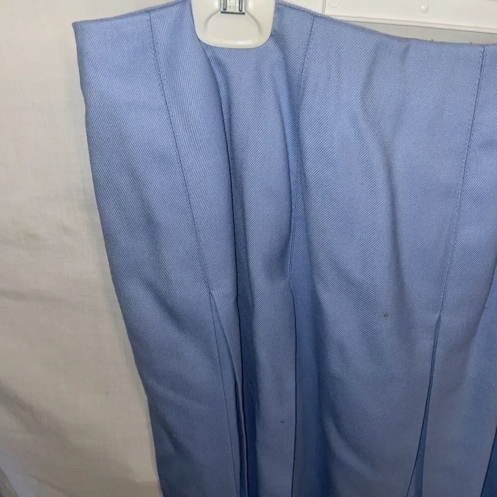 Talbots Women’s Skirt Suit Size 14 Powder Blue Wool Business Formal